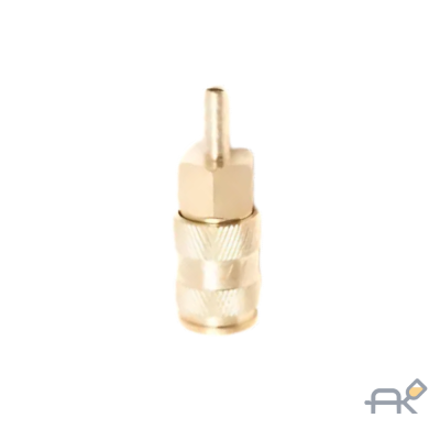 Быстроразъём пневмотический с клапаном `ёлочка` 12мм (латунь)(F-BSE1-5SH)(AB-FE12)